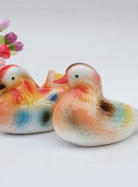 情侣鸳鸯现代家居装饰品家饰卧室摆件陶瓷工艺品摆设结婚礼物