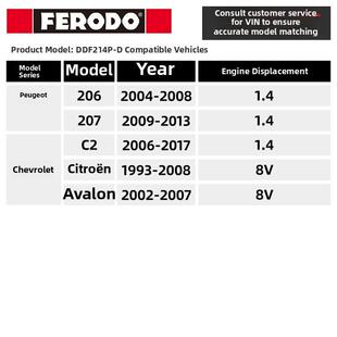 Philodo适用于雪铁龙富康8V前制动盘206标致207爱丽舍C2 1.4前制
