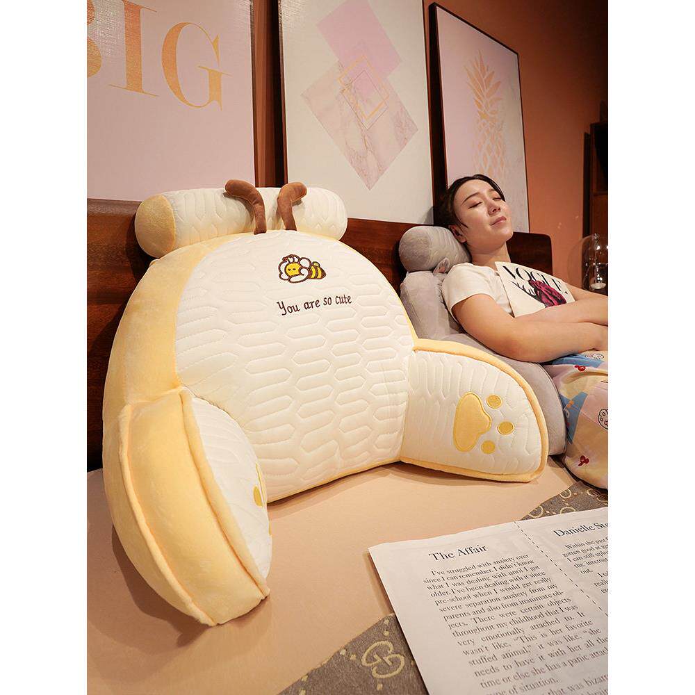 冰丝乳胶床头靠垫软包护腰靠枕大靠背沙发抱枕床靠枕头床上看书夏