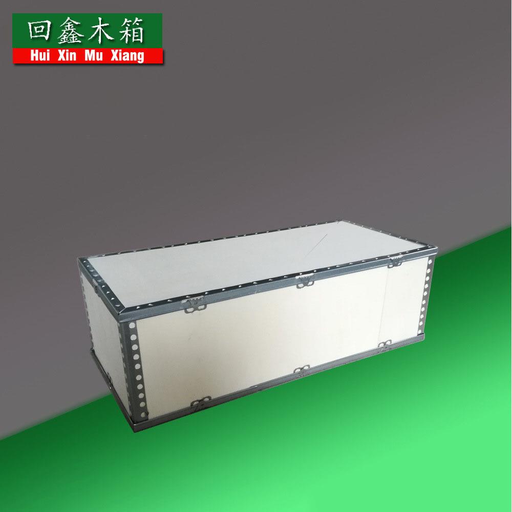 浙江工厂供应汽车配件包装箱零部件钢带木箱货运物流箱