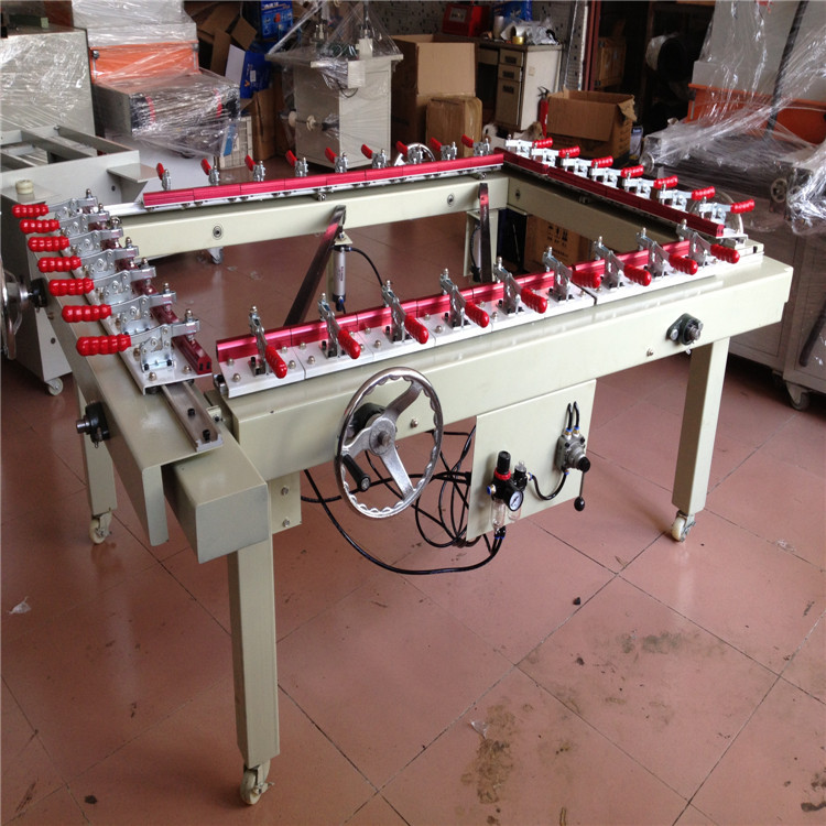 手动网版拉网机，线路板网版绷网机，太阳能网版张网机，气动