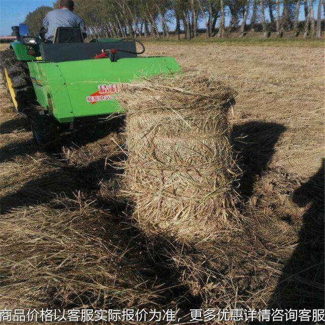 四轮牵引式玉米秸秆打包机 农用机械设备青储打捆机 牧草打捆包膜