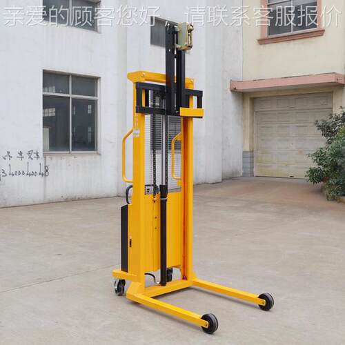 T500电动油桶堆高车50D0kg1.6升米DLO鹰嘴叼扣式装油桶卸货车叉车