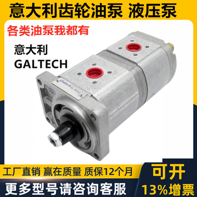 GALTECH液压齿轮油泵双联三联泵串泵马达2SPA8S 2gp 3GM POMPA