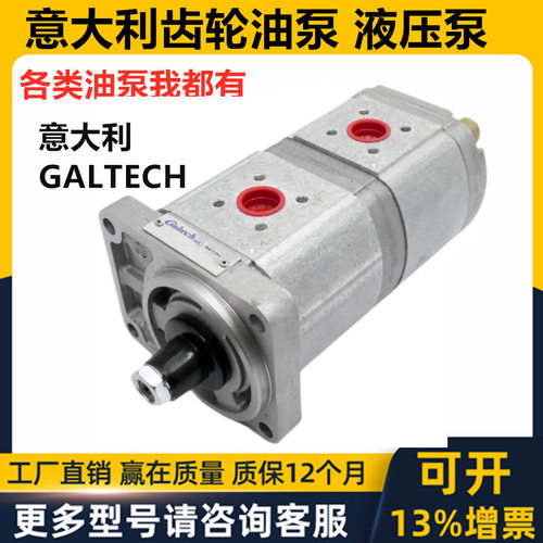 GALTECH液压齿轮油泵双联三联泵串泵马达2SPA8S 2gp 3GM POMPA