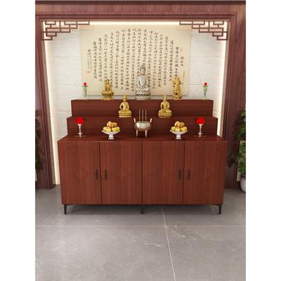 佛龛立柜供桌供台佛柜神龛带门家用祠堂简约新中式三层供神台香案