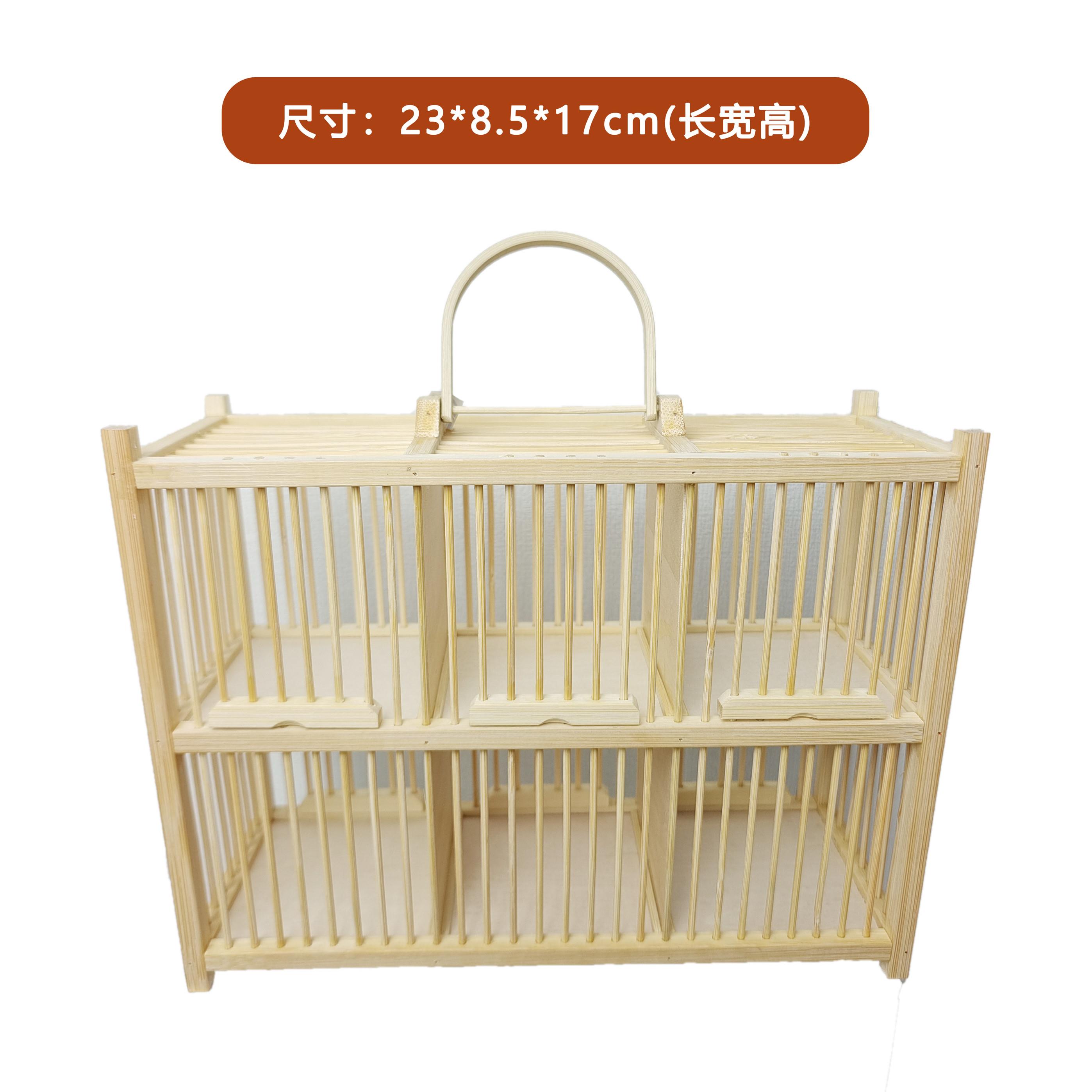 6间蝈蝈笼子 大空间 竹制 鸣虫用具
