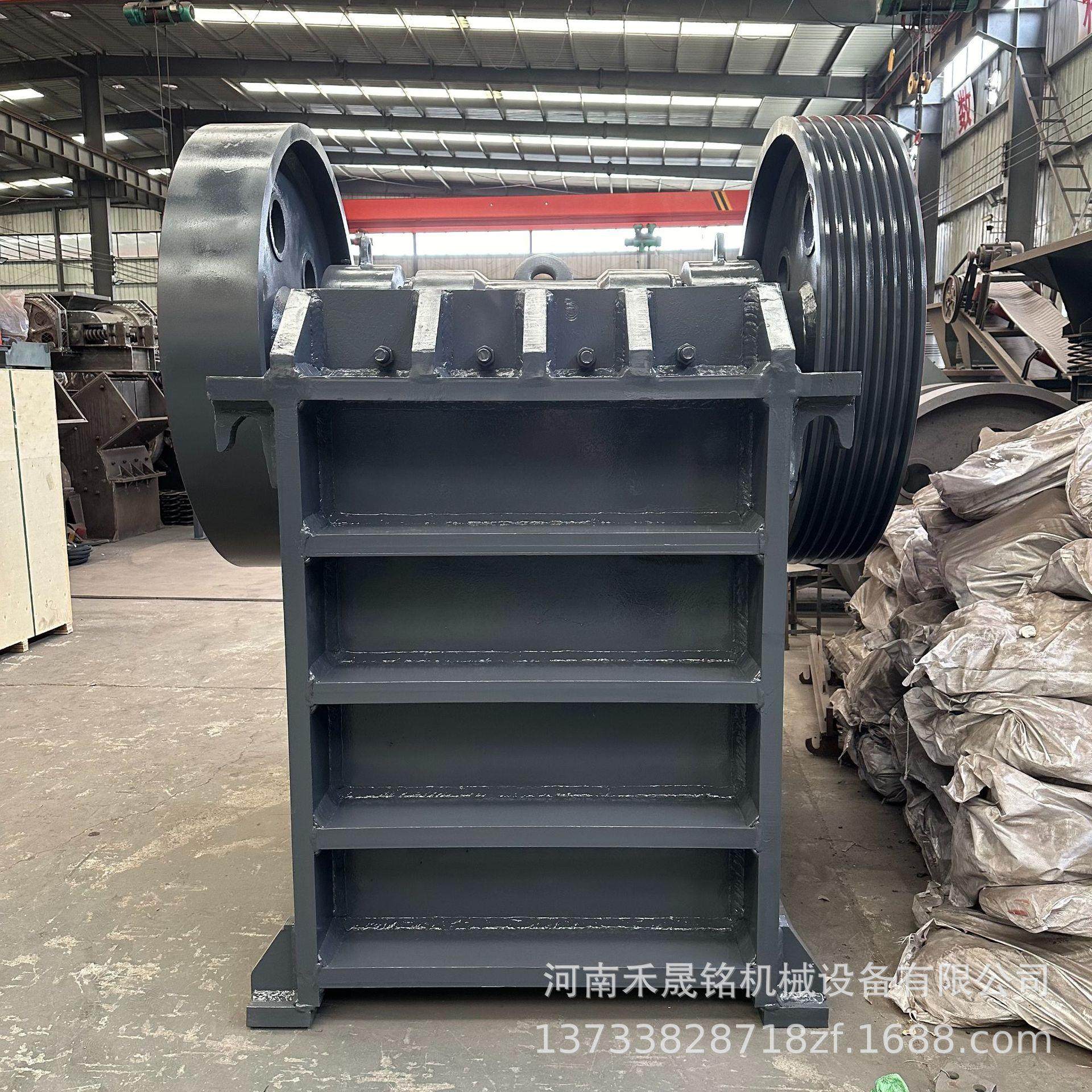 矿山鄂式破碎机矿石大块物料固废垃圾69式颚破碎石设备