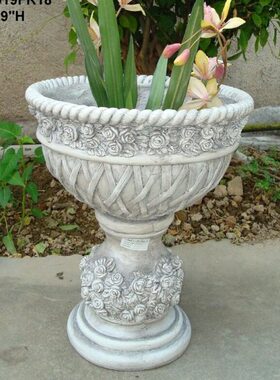 欧式礼品雕塑摆设工艺实用家居摆件时尚创意装饰品玫瑰花花盆花器