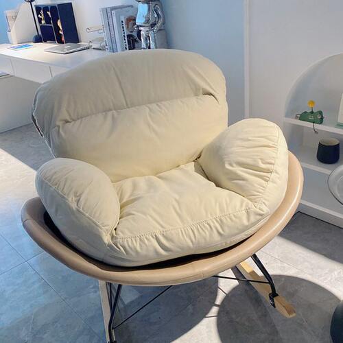 北欧轻奢懒人沙发摇摇椅躺椅大人客厅卧室阳台家用休闲单人蜗牛椅