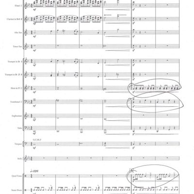 管乐总谱千年之约阅兵原版管乐团合奏总分谱+音频