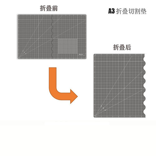 跨境直销A3折叠切割垫耐用OLD FOX