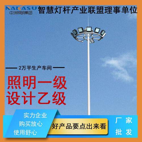 LED升降高杆灯户外球场灯中杆灯道路广场灯港口灯路灯升降式节能