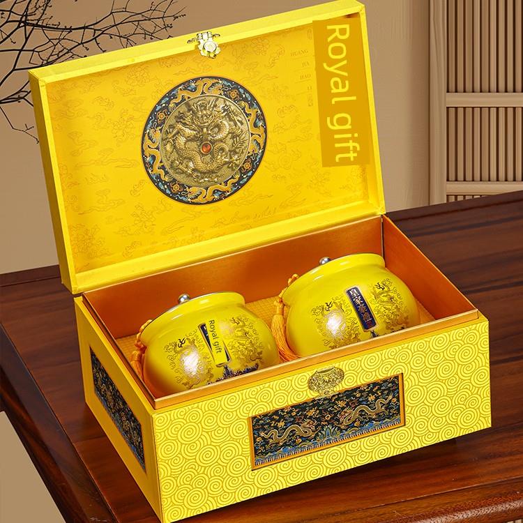 高档金君美茶包装盒空礼盒通用古树红茶桂皮正山小种陶瓷罐空盒