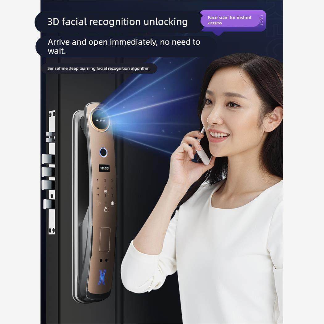 智享四合一德国工艺门锁商汤3D人脸识别24H监控主动抓拍手机实时,基础建材,入户门智能锁,淘宝优惠券,粉丝福利购,淘宝优惠卷