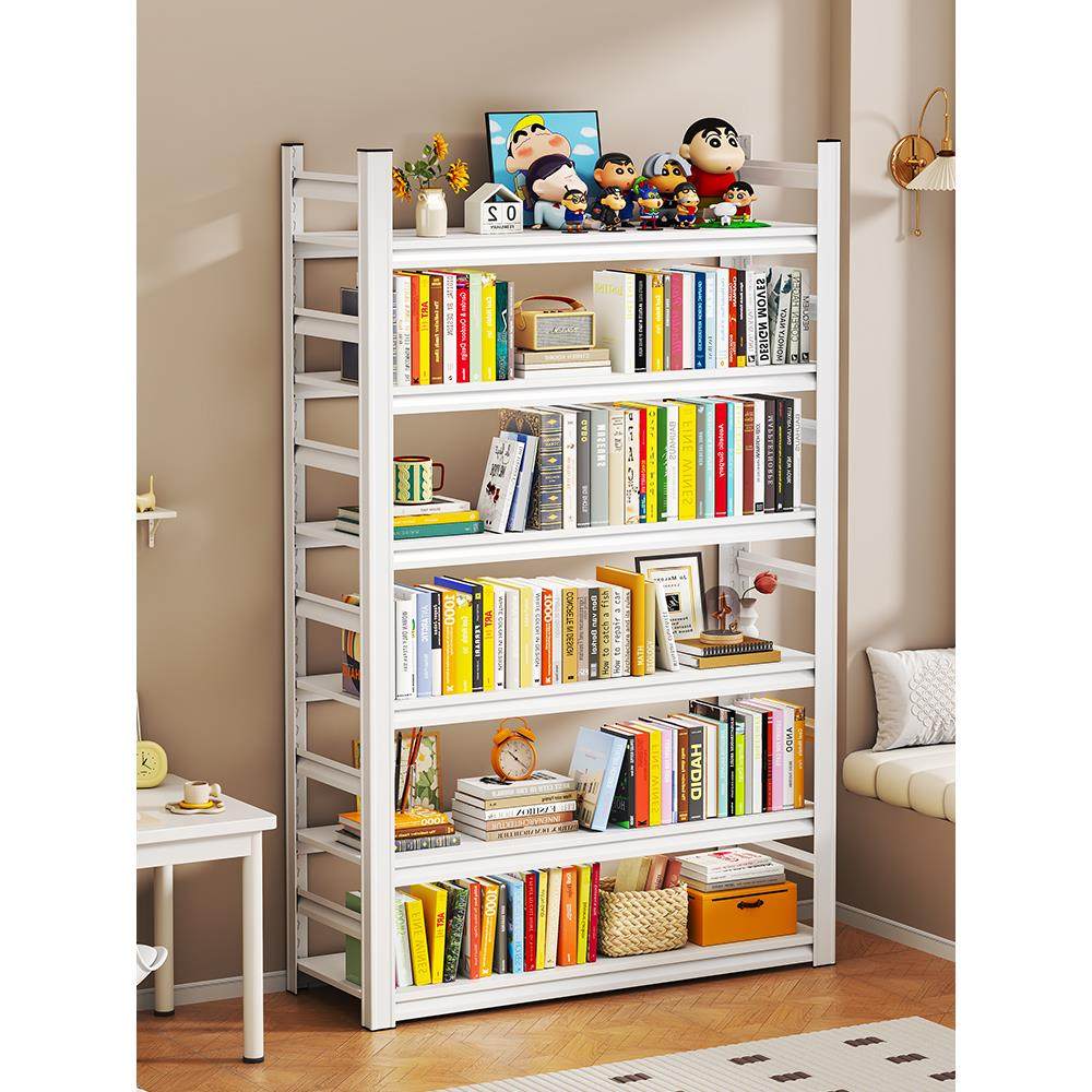 家用钢制书架落地置物架多层儿童围栏书柜铁艺收纳储物架一体靠墙,住宅家具,儿童书架,淘宝优惠券,粉丝福利购,淘宝优惠卷