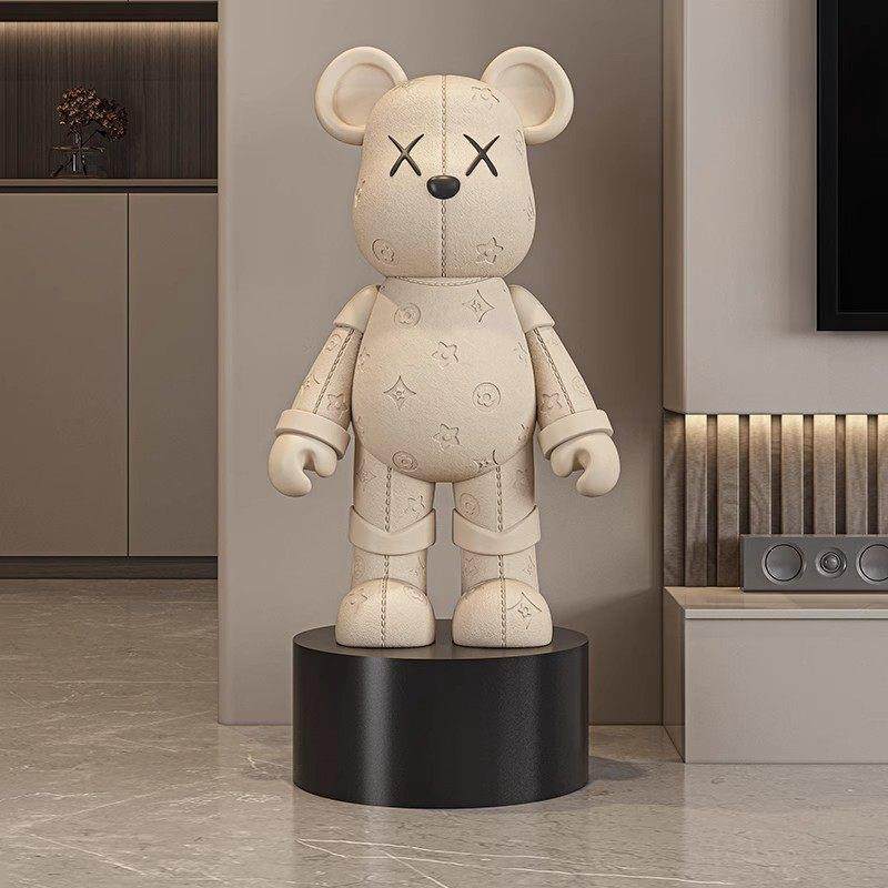 皮纹暴力熊落地摆件大号大型客厅电视柜旁家居装饰高档乔迁礼品,家居饰品,落地摆件,淘宝优惠券,粉丝福利购,淘宝优惠卷