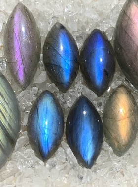 拉长石吊坠马眼戒指耳环项链首饰饰品手工DIY手链情侣礼物流行挂