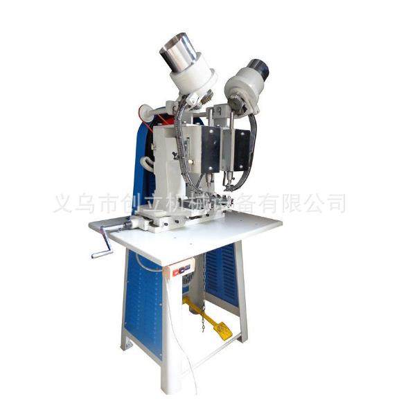 双头鸡眼机铆钉机双头打扣机手提袋吊牌鸡眼机距离可调节经济实用