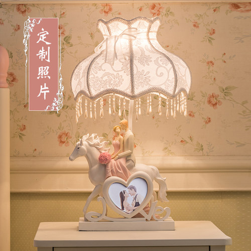 婚庆结婚礼物台灯浪漫温馨床头灯高档卧室红色婚房陪嫁一对长明灯