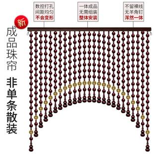 桃木葫芦门帘隔断帘卫生间卧室客厅过道屏风五帝钱门对门铜钱珠帘