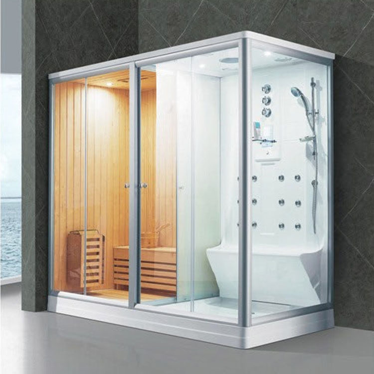 双人汗蒸淋浴房桑拿房湿蒸房干湿分离一体房dry&wet sauna rooms