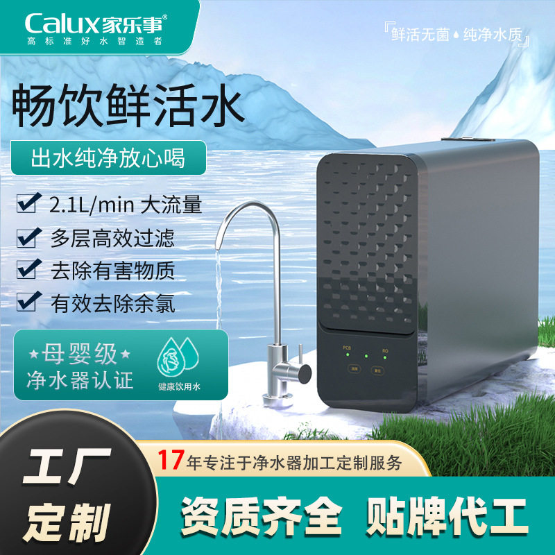 定制净水器家用厨下式直饮净饮机800G大流量净水机RO反渗透纯水机