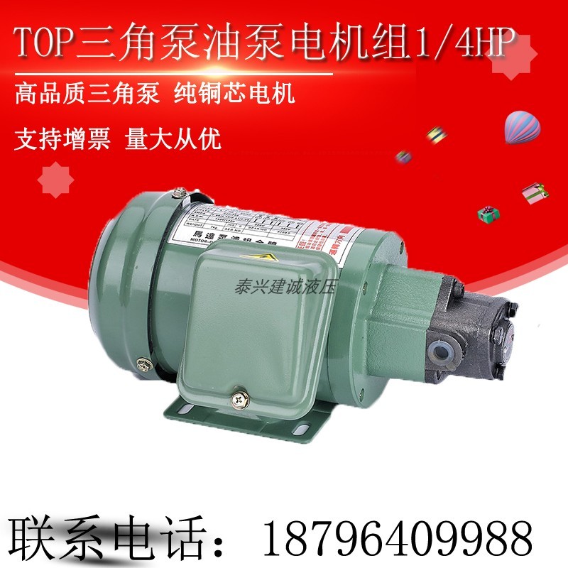 摆线泵TOP-12A三角齿轮泵TOtP11A/13A机床润滑380V抽油泵电机1/4H