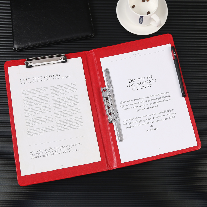 朗诵稿夹诗朗诵e文件夹红色演讲稿夹签约夹板夹本合同夹诗歌主持