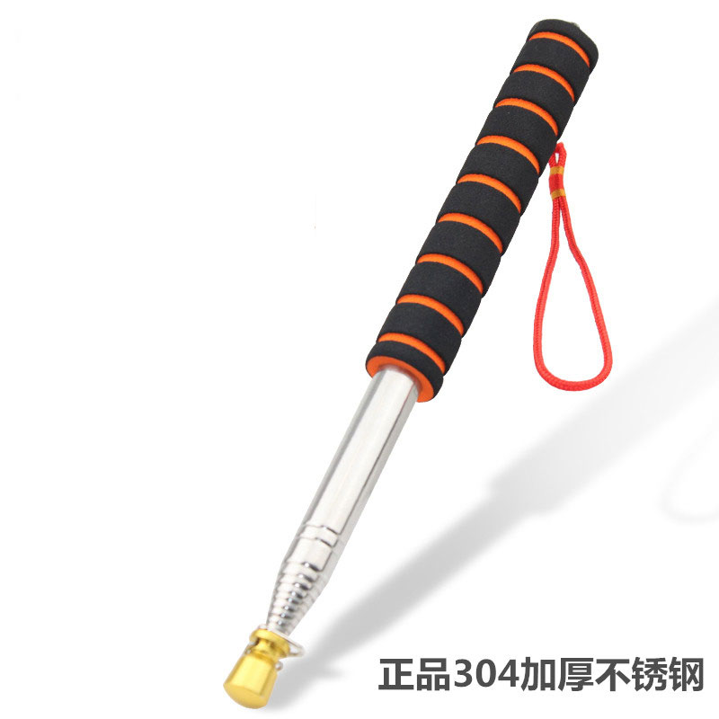 包邮领队杆 1.6米 2米导游旗杆2.5米 3米E加固型伸缩旗杆 不锈钢