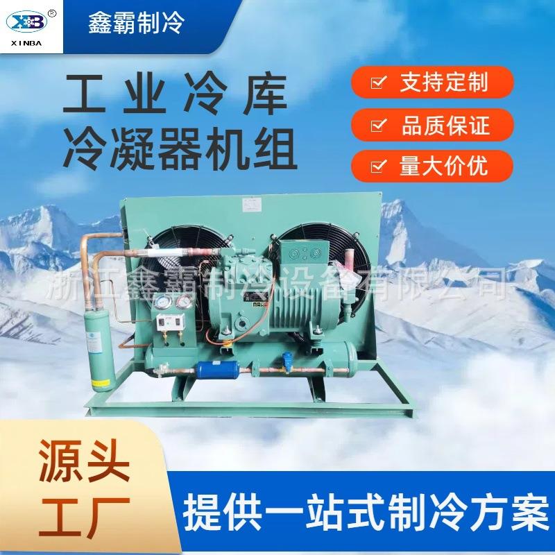 半封闭风冷制冷机组比泽尔压缩机冷库外机H型中高低温冷藏机