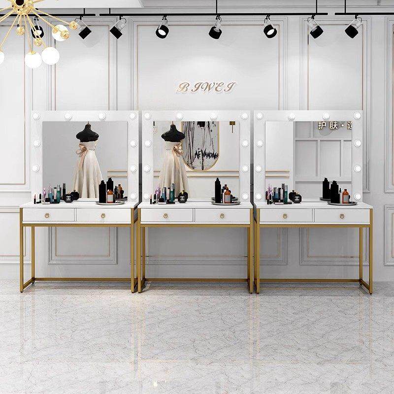 照相馆化妆台带灯专业彩妆婚纱店学校化妆师专用化妆桌美容院化妆
