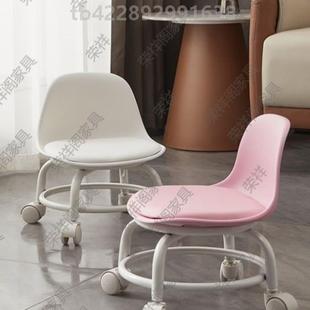 滑轮矮凳万向轮静音小椅子凳子多功能美缝移动板凳转椅简约铁架