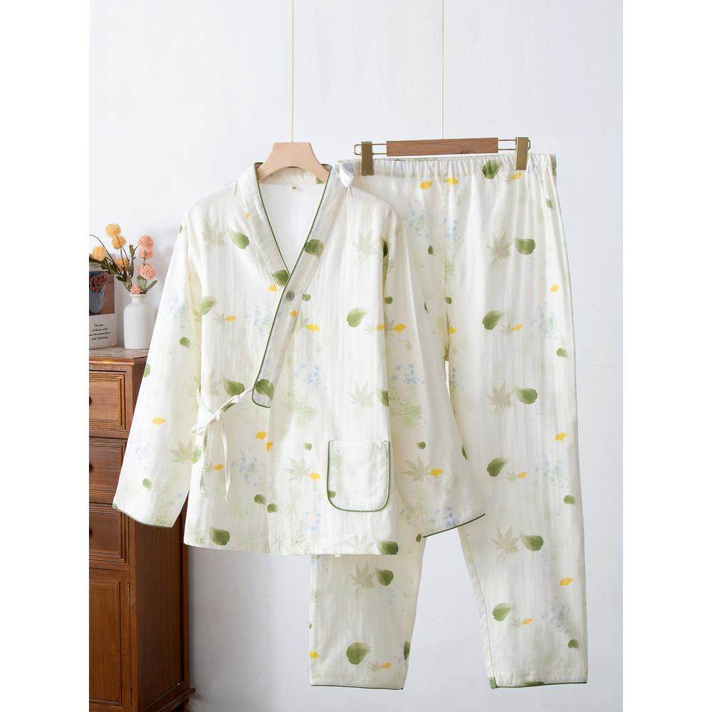 2025新款田园婴儿纯棉双层纱布月子服春秋夏季可调节薄款哺乳睡衣,孕妇装/孕产妇用品/营养,家居服套装,淘宝优惠券,粉丝福利购,淘宝优惠卷