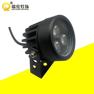 12V24Vled室外瓦片灯3W草坪灯投射灯投光灯防水户外小射灯广告灯