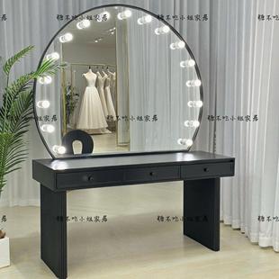 超大影楼婚纱店专业化妆台带灯美容院彩妆化妆师专用工作室梳妆台