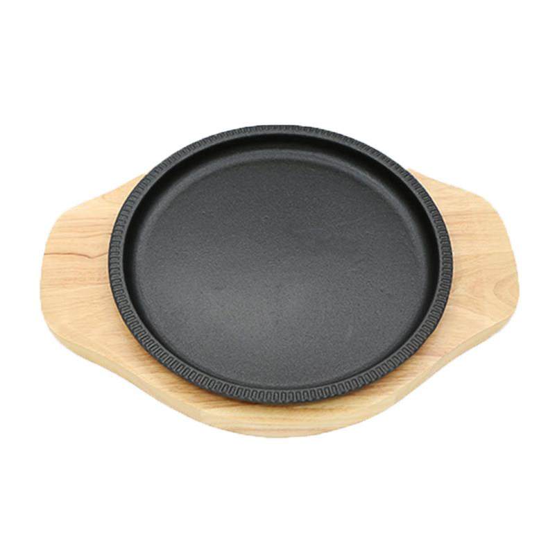 特力商用铸铁铁板烧牛排盘家用圆形不粘烤肉锅牛扒煎盘电磁炉专用,厨房/烹饪用具,烧烤盘,淘宝优惠券,粉丝福利购,淘宝优惠卷