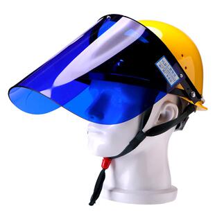 耐高温防护面屏电焊隔热防冲击看火观火钢厂铝厂炉前工防飞溅面罩