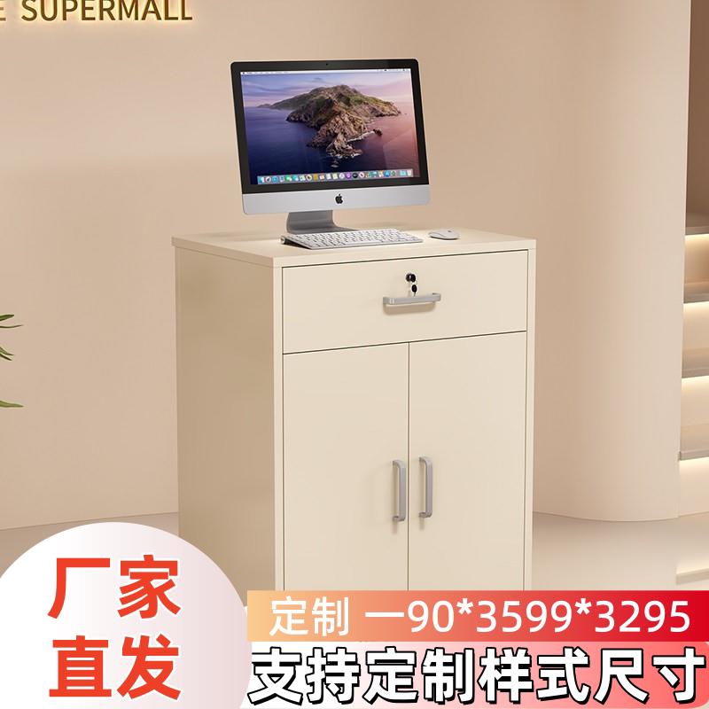 小型收银台柜台服装店前台现代简约接待台店铺简易吧台桌美容理发
