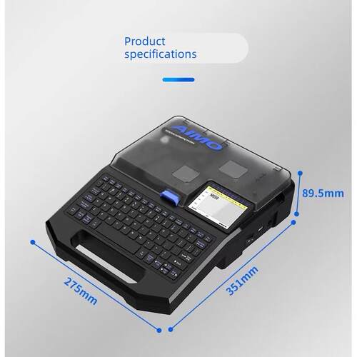 爱墨线号机550E替代MAX线号机号码管打印机热缩套管打码机M550A-L