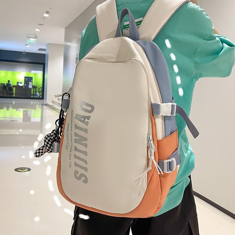 大容量书包男女百搭高中生初中生双肩包大学生运动电脑休闲背包冬