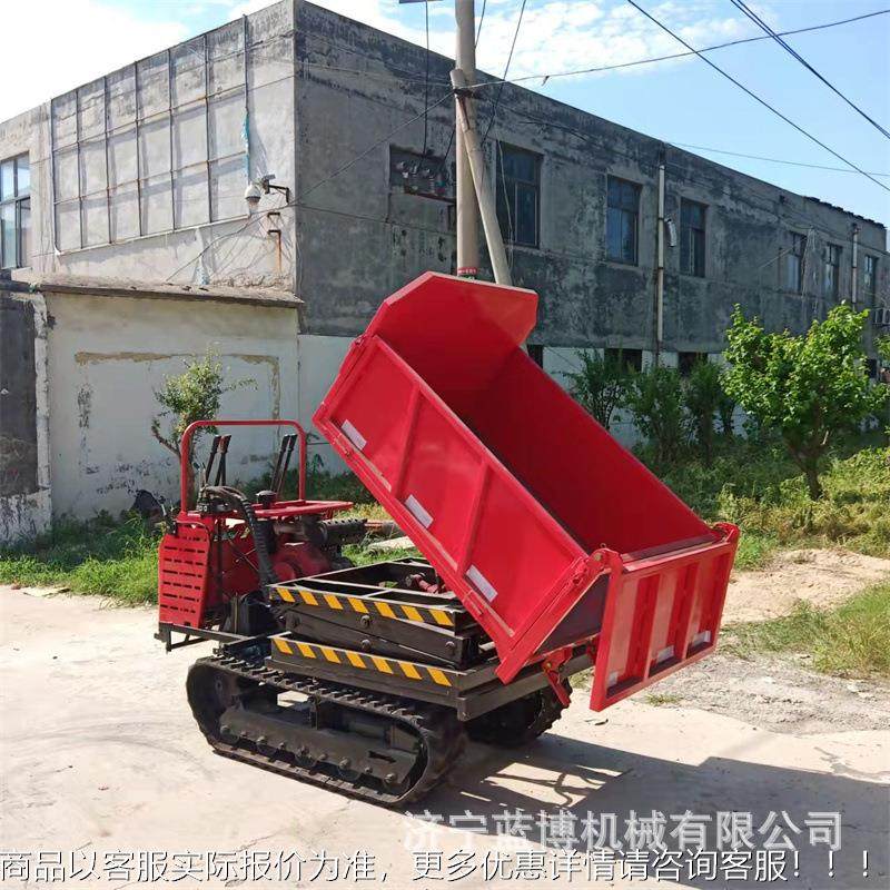 履带车式可升运输车承大吨数72载液压自卸园林全地形可爬坡运输降