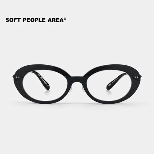 SOFT PEOPLE AREA—BOBO（光学）猫眼板材钛金属超轻镜框眼镜