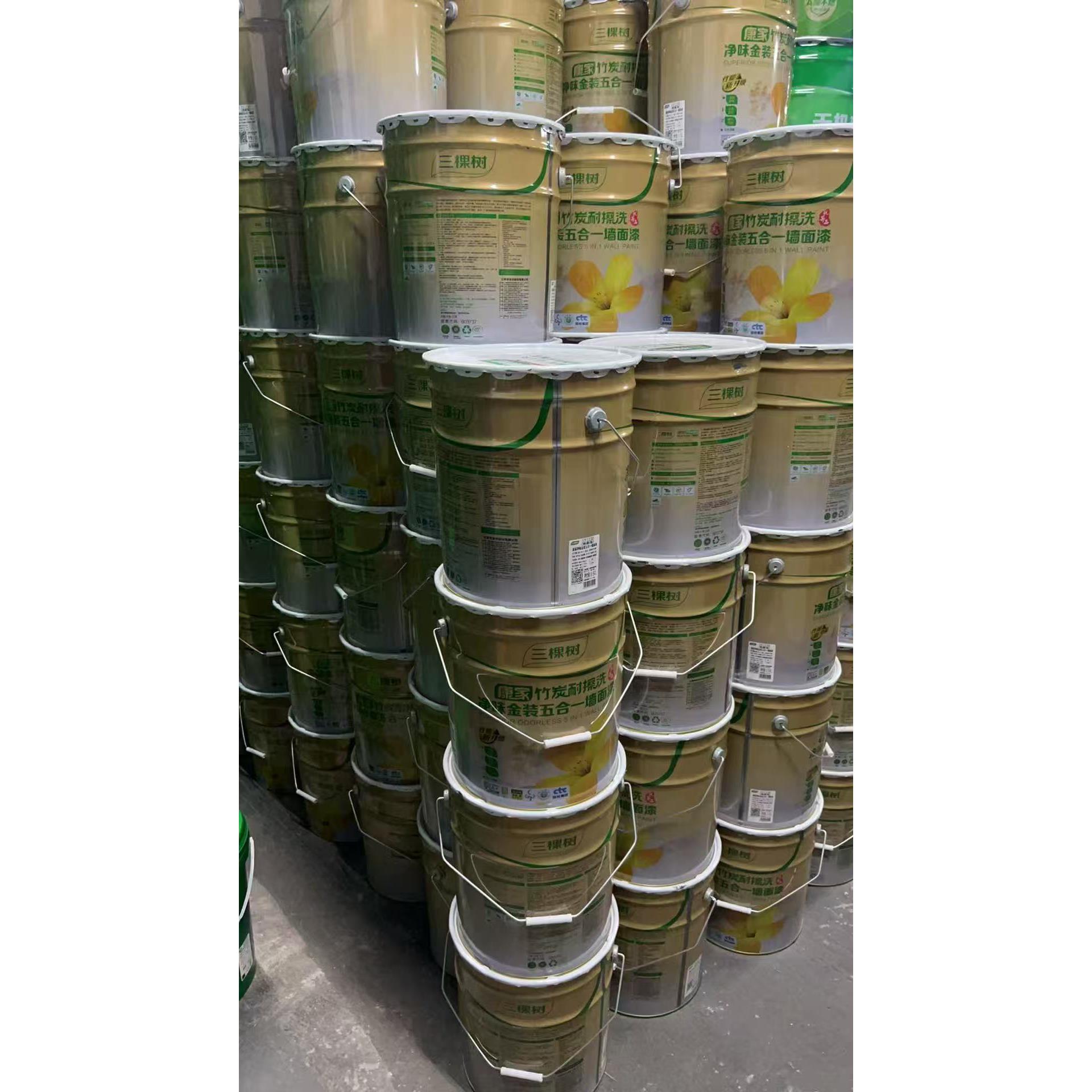 三棵树净味金装五合一耐擦洗乳胶漆室内家用自刷无味水溶性环保漆