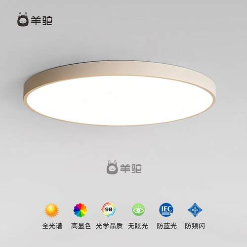 LED三防灯超薄吸顶灯现代简约卧室灯圆形护眼吸顶灯厨卫阳台过道