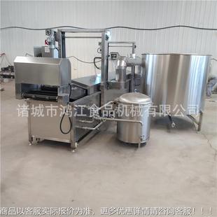 虎炸皮鸡爪加工设备 鸡爪油卤煮流水线 速冻虎皮144油鸡爪炸全线