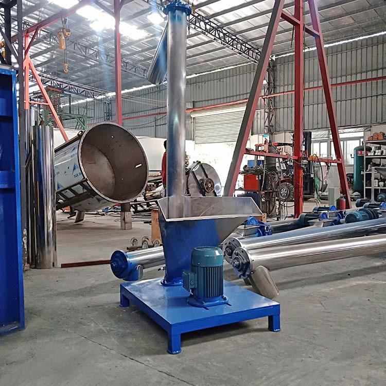 直销沙子塑料提升机化工粉体螺旋提升机片材木渣螺旋上料机