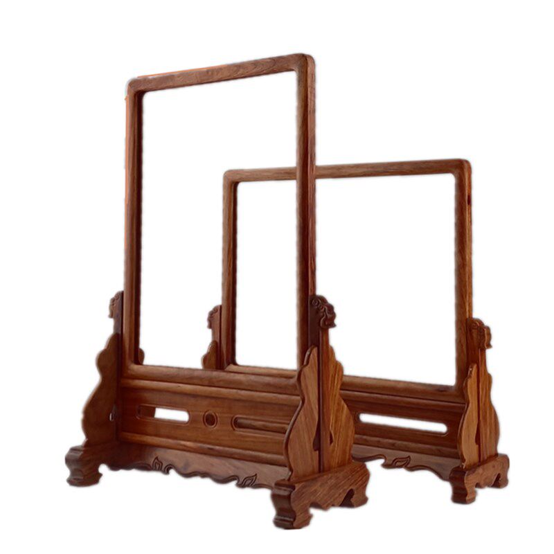 镜框榫卯c结构红木台屏画框像框空框20寸插屏实木屏风木雕台屏框