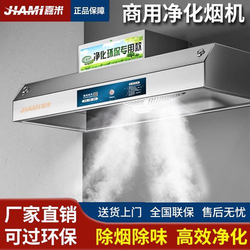 抽油烟机净化器商用环保一体机小型饭店农K村土灶直排大吸力排烟