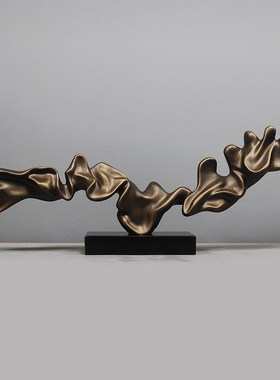 抽象雕塑摆饰艺术家居饰品酒店大厅摆放样板O房售楼处客厅轻奢摆